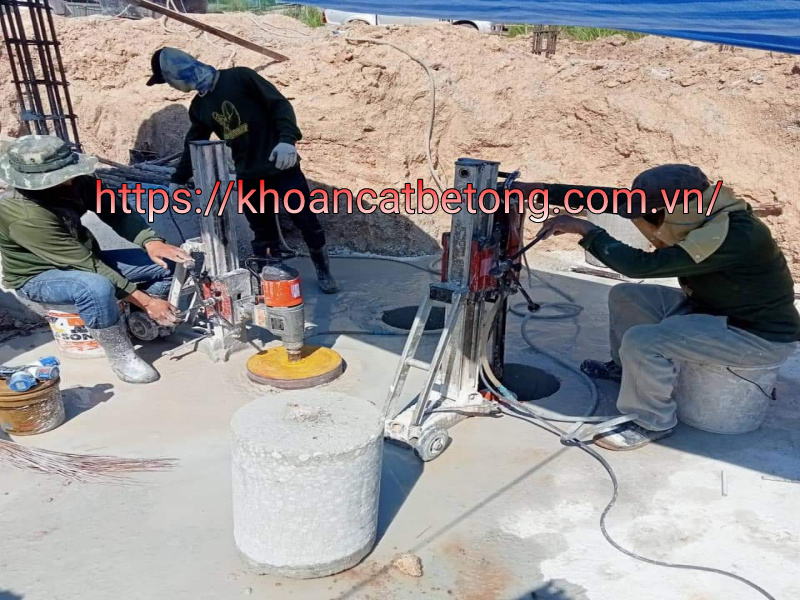 Khoan rút lõi bê tông quận 7 chuyên nghiệp