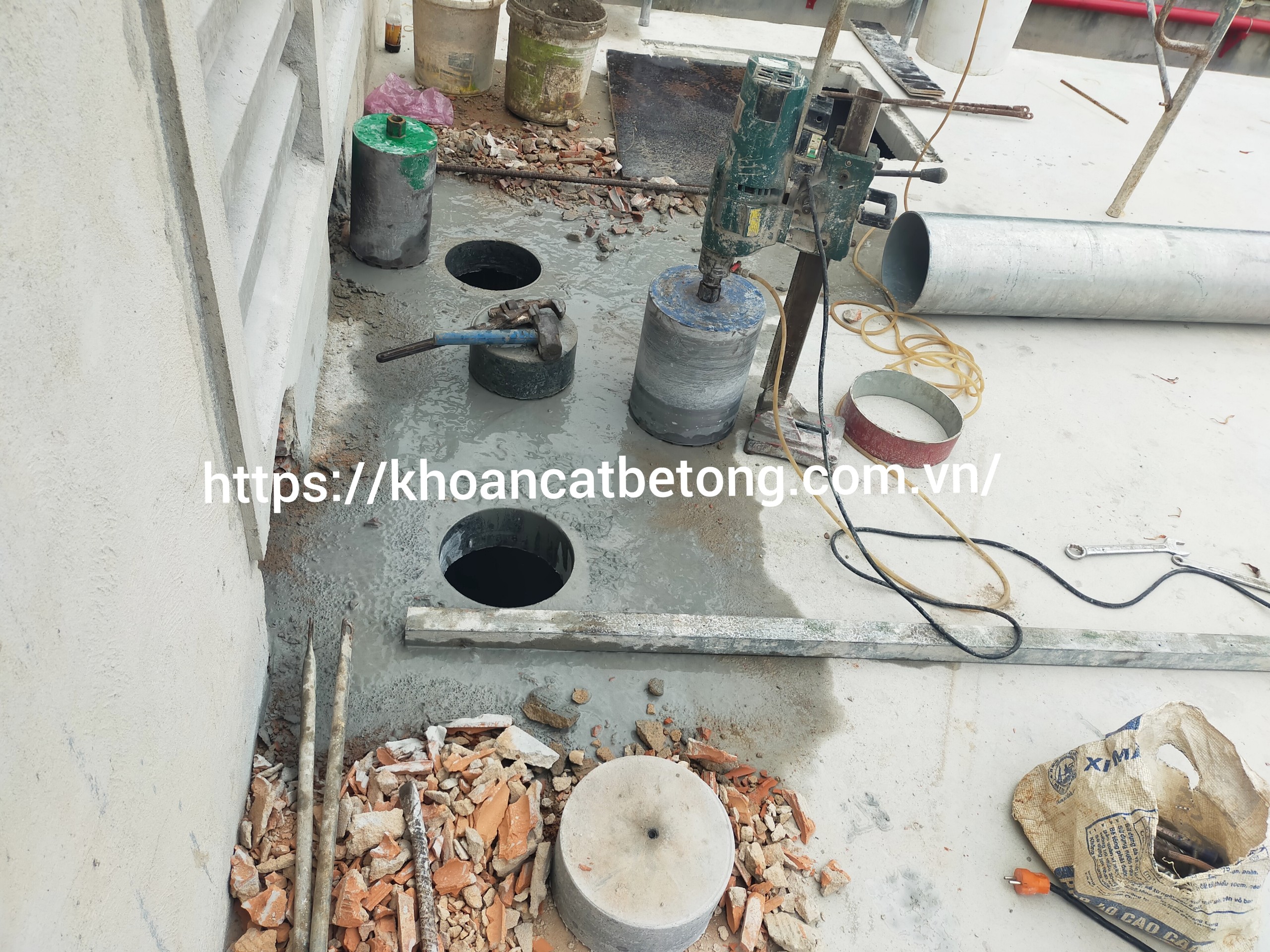 Khoan sàn bê tông tại quận 1 giá rẻ