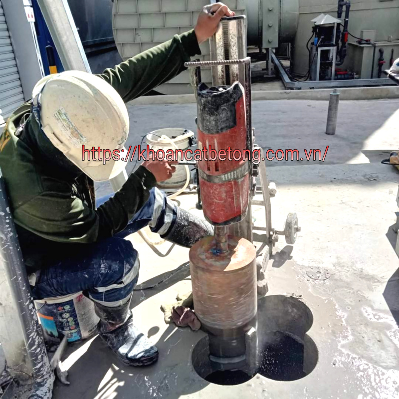 Khoan sàn bê tông tại quận tân phú thi công chuyên nghiệp